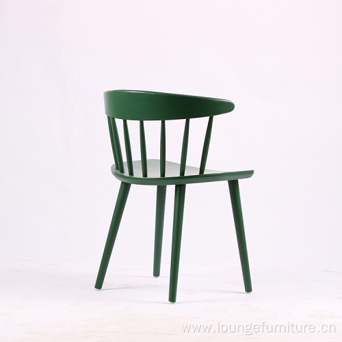 Simple design wood dining chair in painting